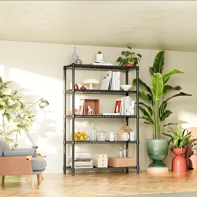 IZEUK 1750 LBS Garage Shelving Wide Storage Shelves Metal Shelves Heavy Duty