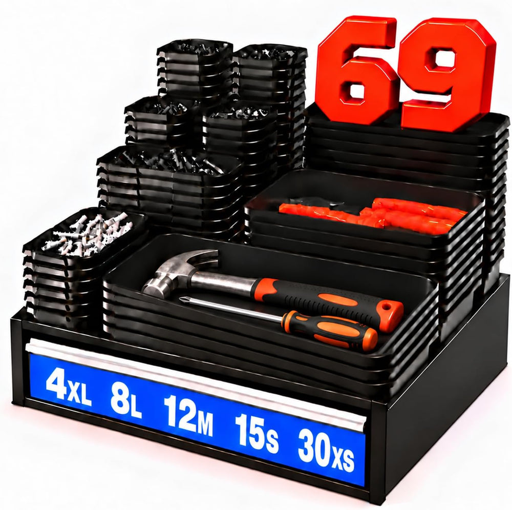 【𝗠𝗶𝗹𝗶𝘁𝗮𝗿𝘆 Grade】 A-LUGEI Tool Box Organizer Garage Organization