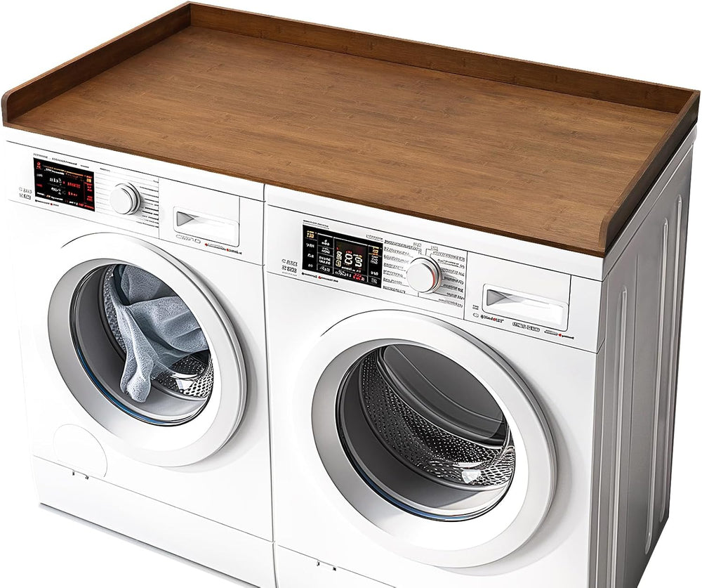 Gashell Washer Dryer Countertop, 27.5" x 54" Bamboo Washer and Drye...