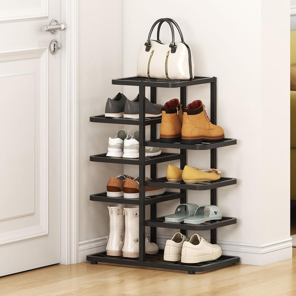5-Tier Shoe Rack for Entryway,Metal Shoe Organizer, Large Capacity Shoe Stora...