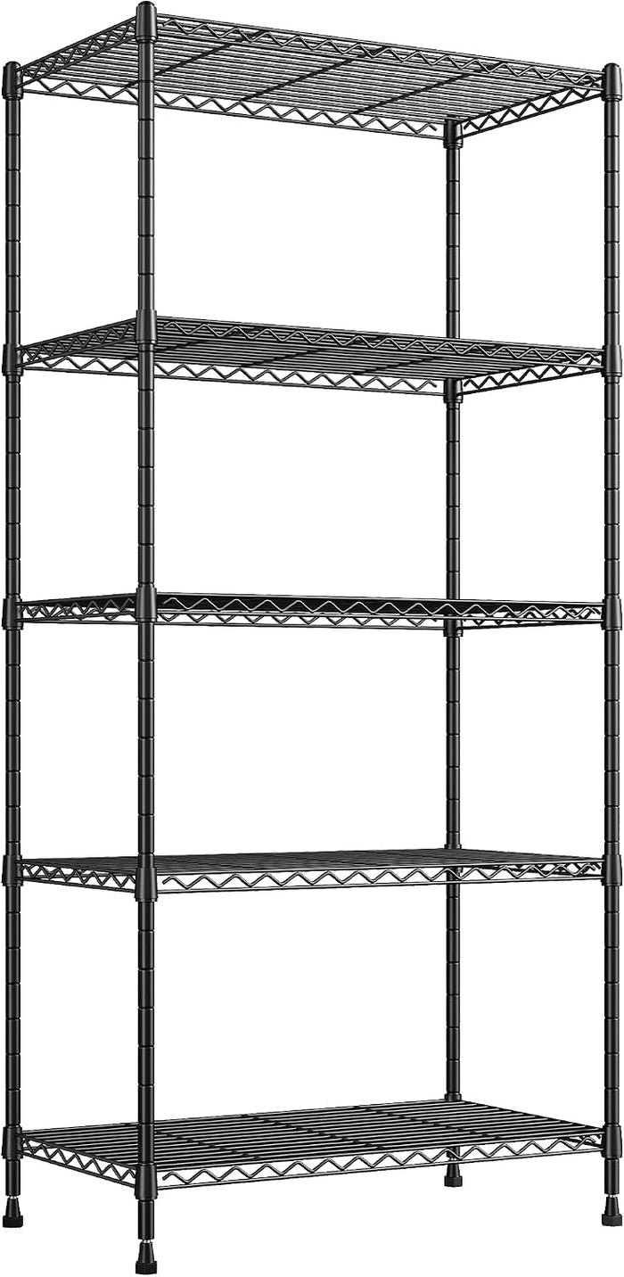 REIBII 60" H Wire Shelving, 1000LBS Heavy Duty & Adjustable, for Kitchen