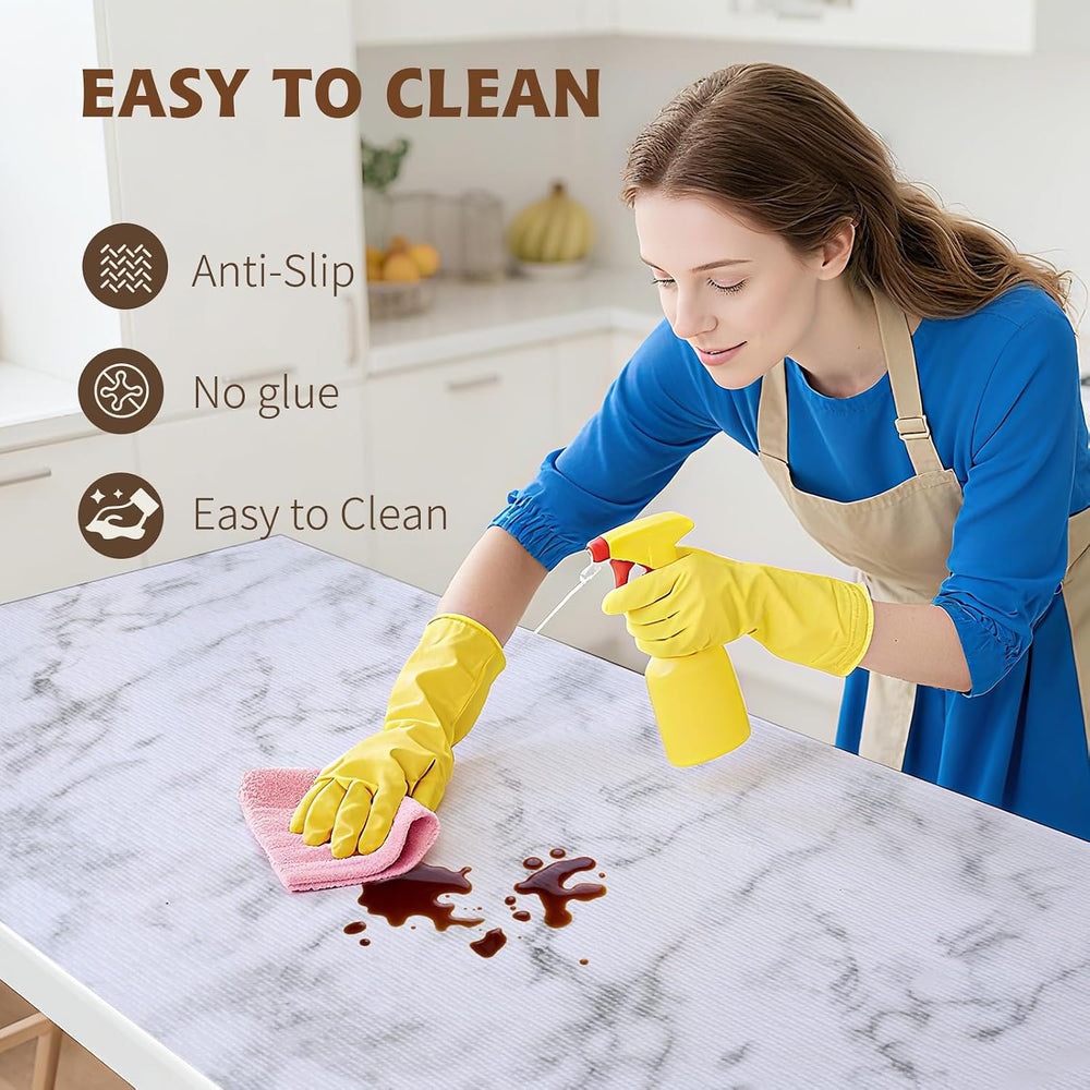 Shelf Liners for Kitchen Cabinets 17.3in x 20FT, Non Adhesive Drawer Liner