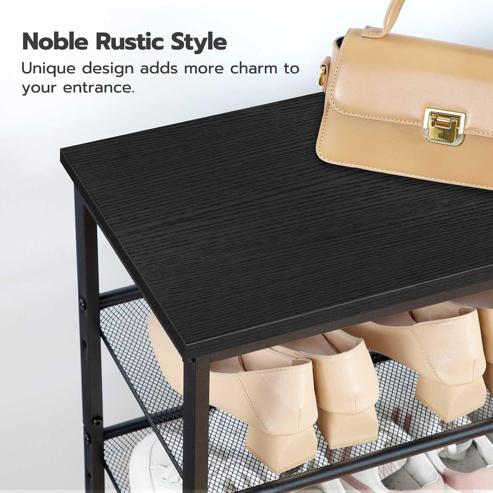 HOOBRO Shoe Rack for Entryway, 5-Tier Shoe Organizer with Adjustable Mesh She...