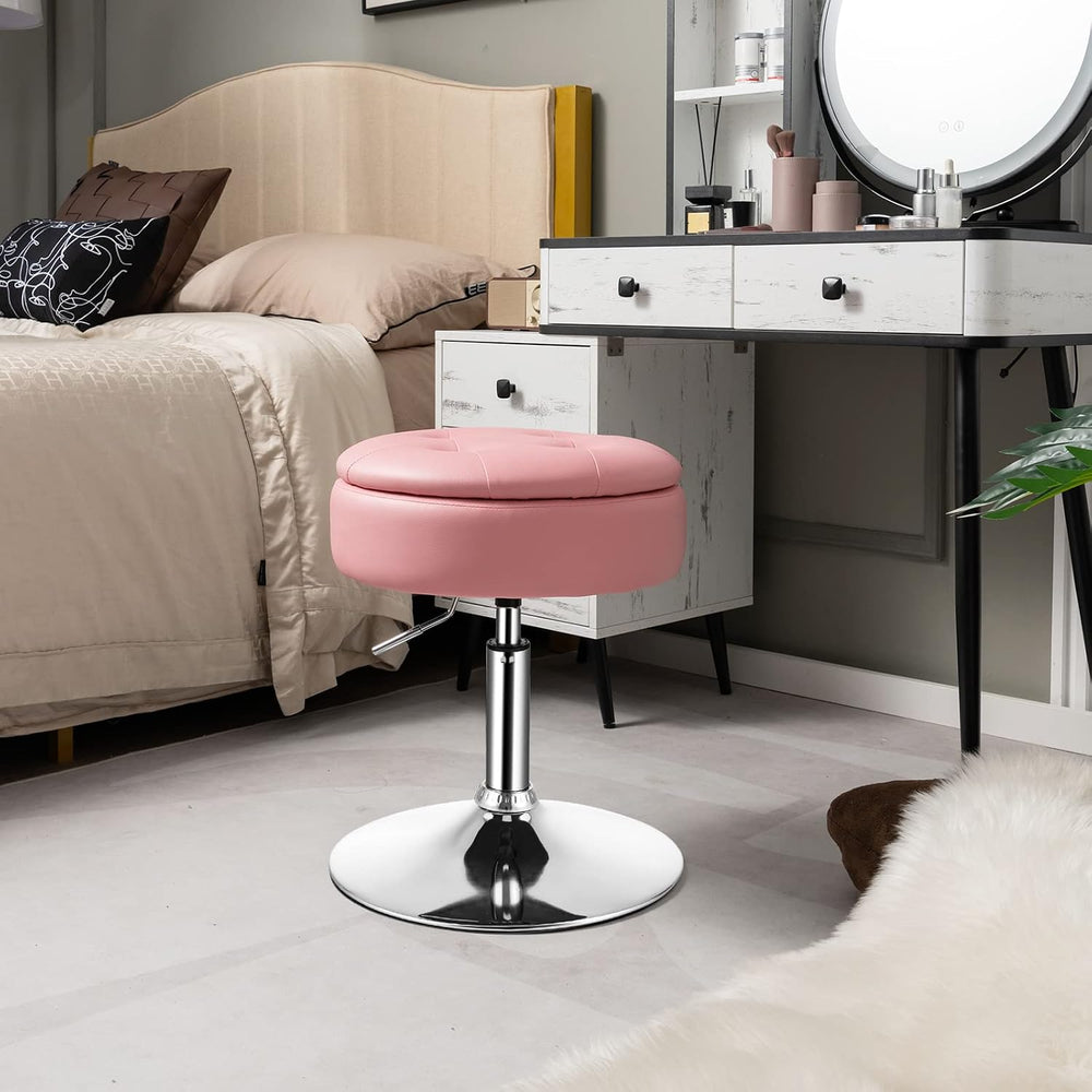 GIANTEX Adjustable Swivel Vanity Stool Set of 3, 360° Swivel 20"-26&quot...