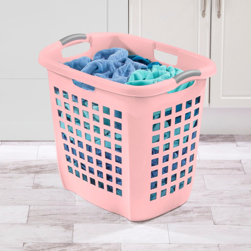Sterilite 4-Pack Ultra Easy Carry Laundry Basket, Plastic Clothes Hamper Bin ...