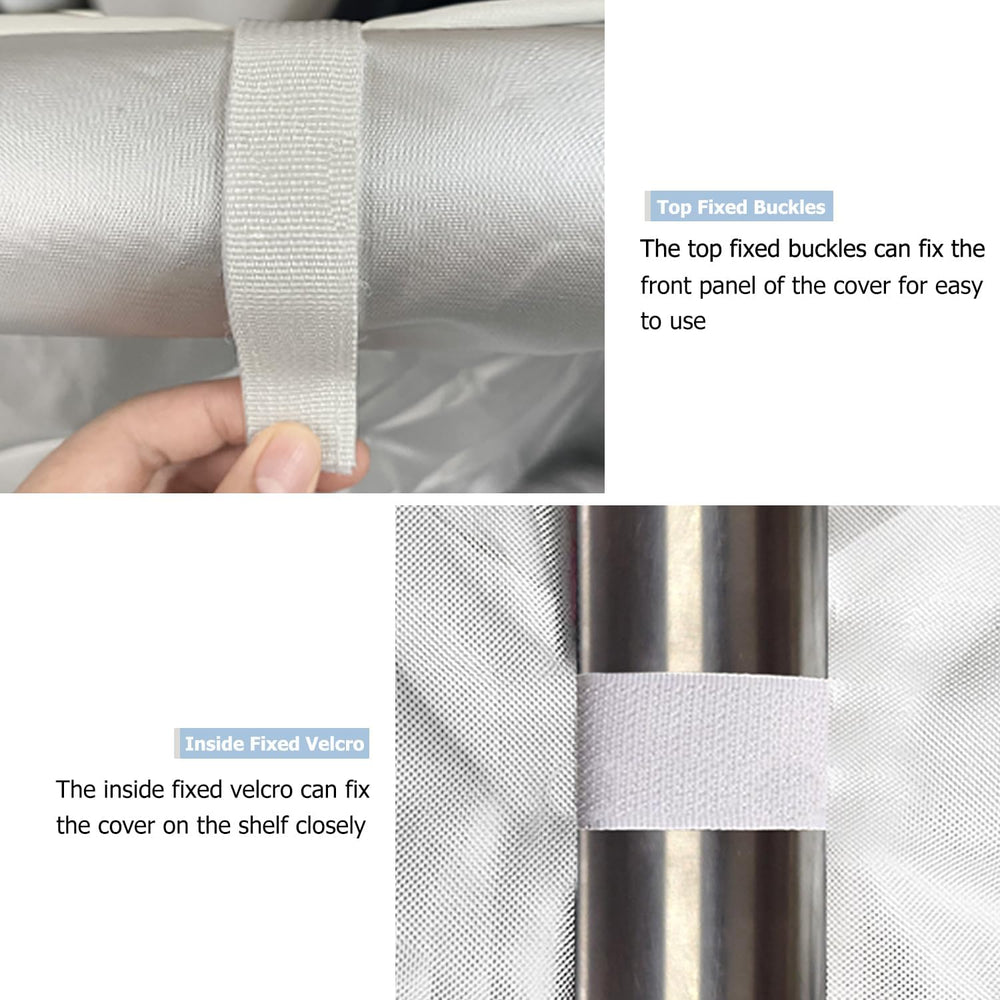 Wire Shelf Cover,600D Heavy Duty 100% Waterproof Shelf Covers for Wire Shelvi...