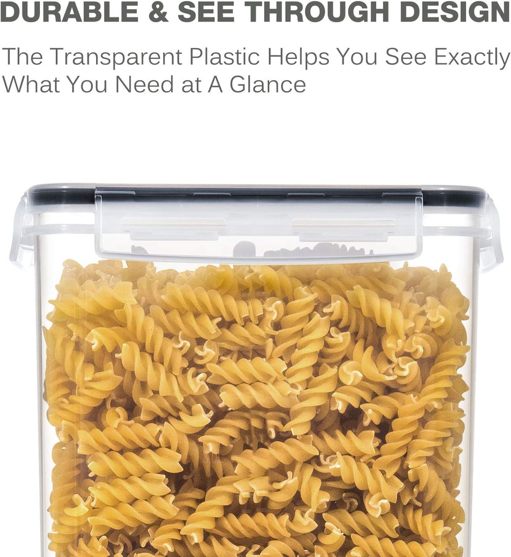 PANTRYSTAR Large Food Storage Containers with Lids Airtight 5.2L /176Oz, for ...
