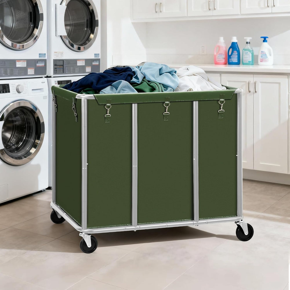 STO STO Commercial Laundry Cart with Lockable Wheels, Large 420L Industrial R...