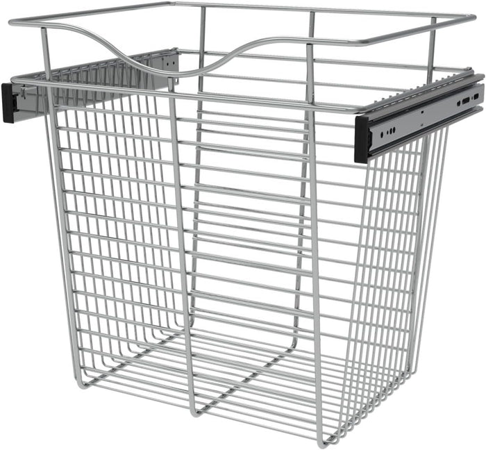 REV-A-SHELF Chrome 18" Wire Pullout Basket for 14" Deep Closet - 18" H