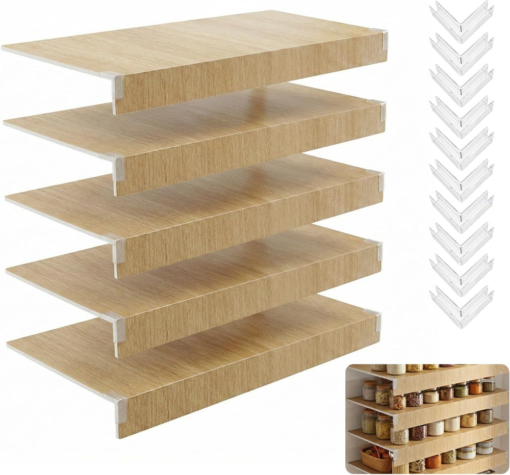 5-Pack Wire Shelf Covers, 24x12 Wire Rack Covers for Wire Shelving, PVC