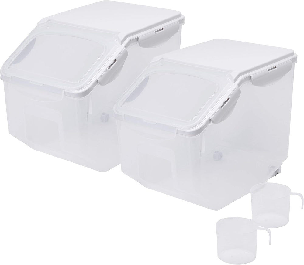 HANAMYA 10 Liter / 20 lbs Rice Storage Container with Measuring Cup, BPA free...