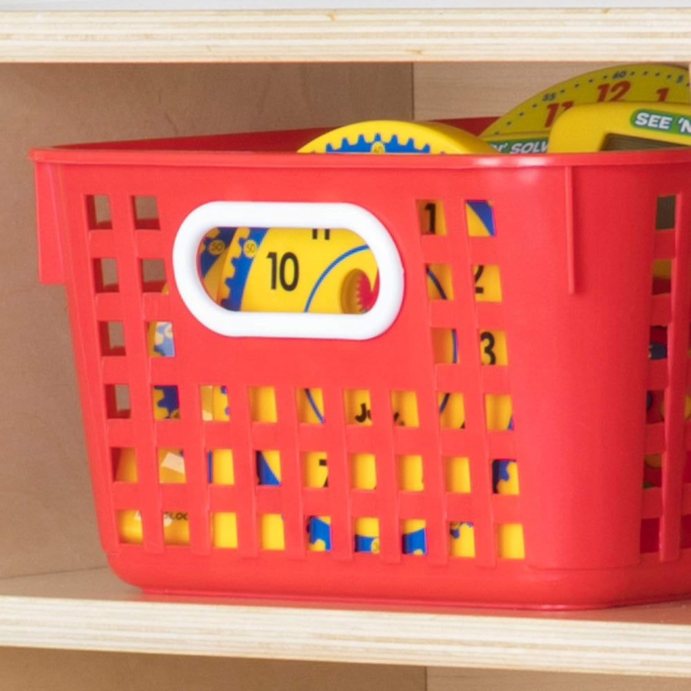 Really Good Stuff Large Plastic Storage Baskets with Handles