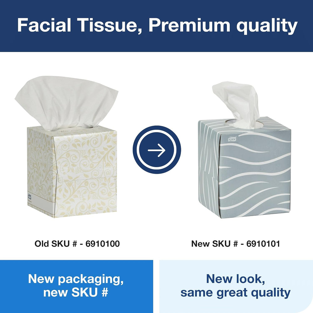 Tork Premium Facial Tissue Cube Box White, 36 x 86 Tissues, 6910101