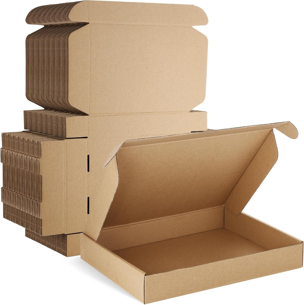 Famagic 13x10x2 Shipping Boxes Medium for Small Business, 30 Pack Brown Box
