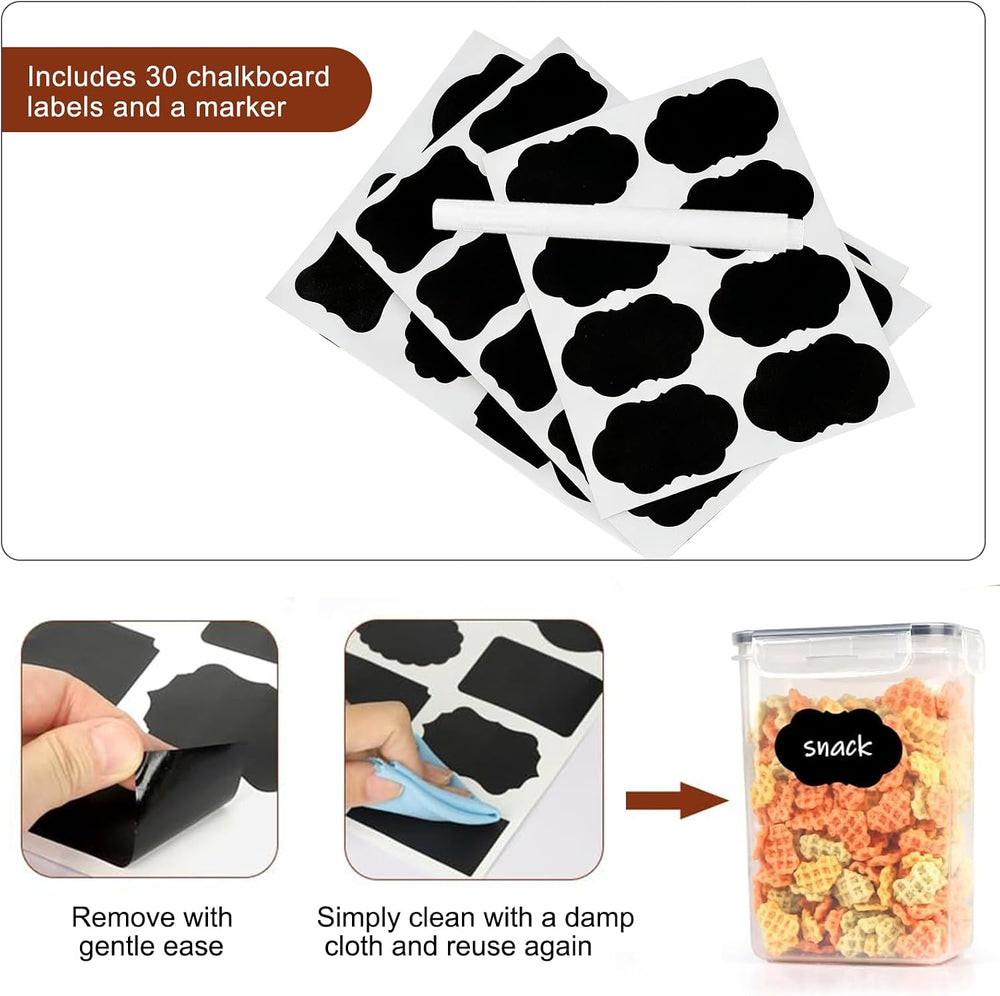 JUJOJB 60PCS Airtight Food Storage Containers with Lids, BPA-Free