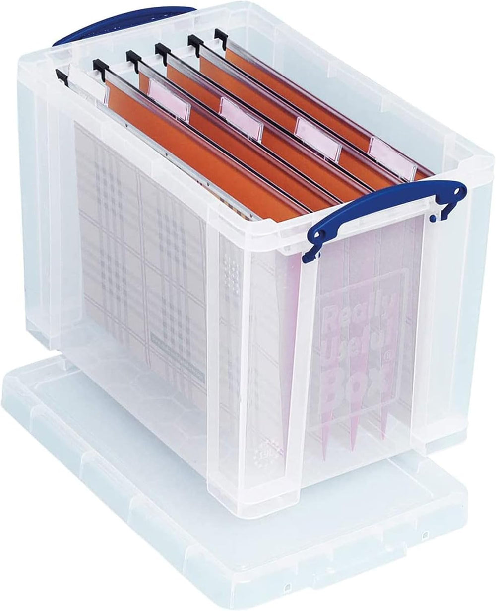 Really Useful Box 19 Liter Plastic Stackable Storage Container w/Snap Lid &am...
