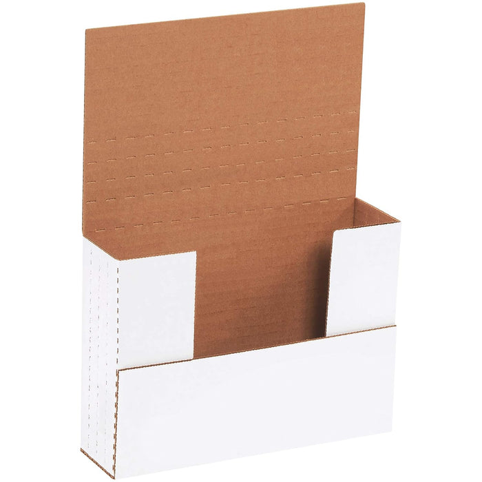 BOX USA White Easy-Fold Mailing Boxes, 7 1/2 x 5 1/2 x 2 Inches, Pack of 50, Crush-Proof, for Shipping, Mailing and Storing (M752BF)