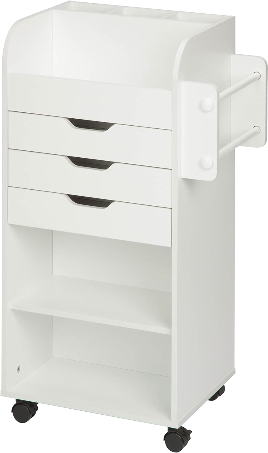 Honey-Can-Do Deluxe Rolling Craft Storage Cart with Locking Wheels | Organize...