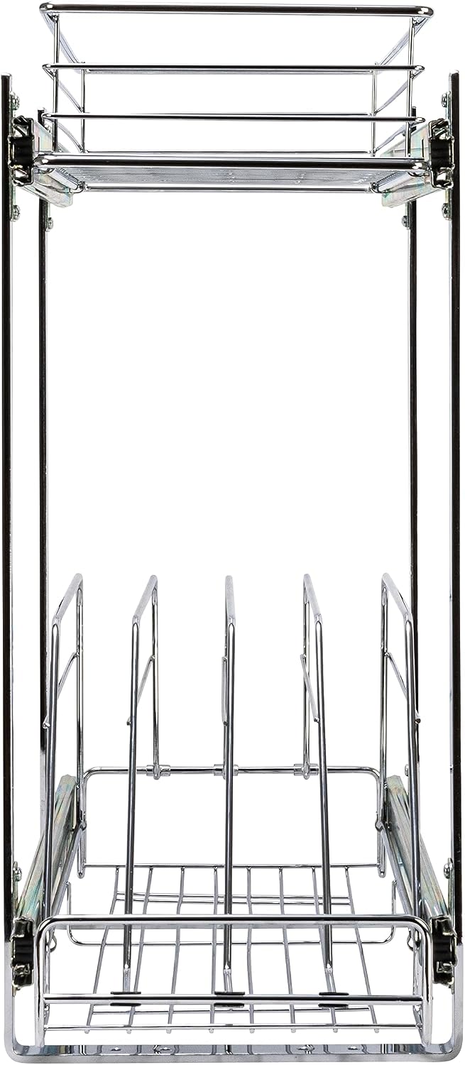 Household Essentials Glidez Multipurpose Chrome-Plated Steel Pull-Out/Slide-O...