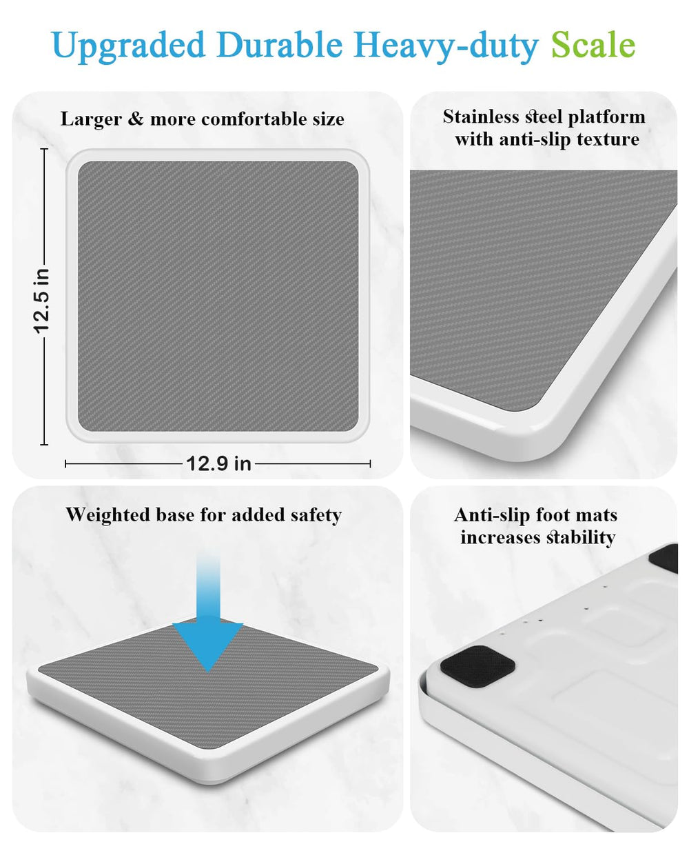 Medical Scale for Body Weight with Digital Display, 660 lb Limit, High Accura...
