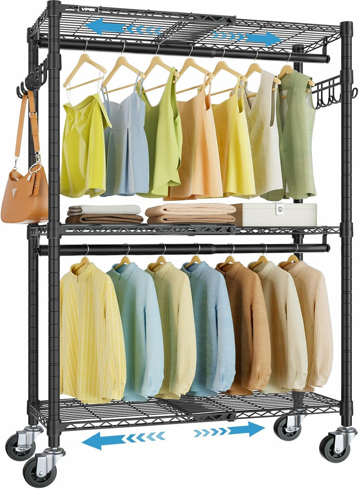 VIPEK R2X Expandable Portable Closet for Hanging Clothes Rolling Rack