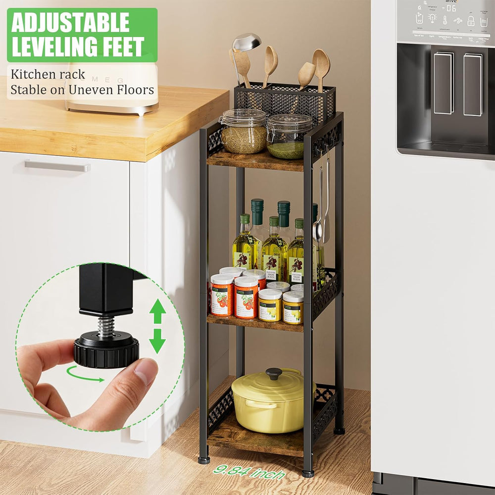 3 Tier Bathroom Organzier Storage Shelf Stand Toilet Paper Holder