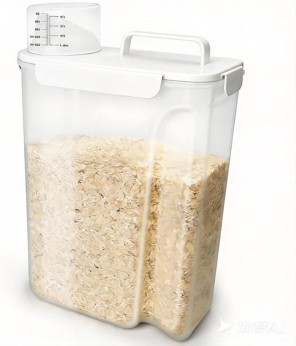 Komzon Rice Storage Containers, Airtight Cereal Containers Storage, with Pour...