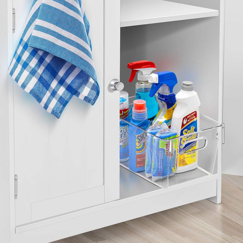 Sorbus Fridge Organizers and Storage, Clear Plastic Bins (Medium, 8 Pack)