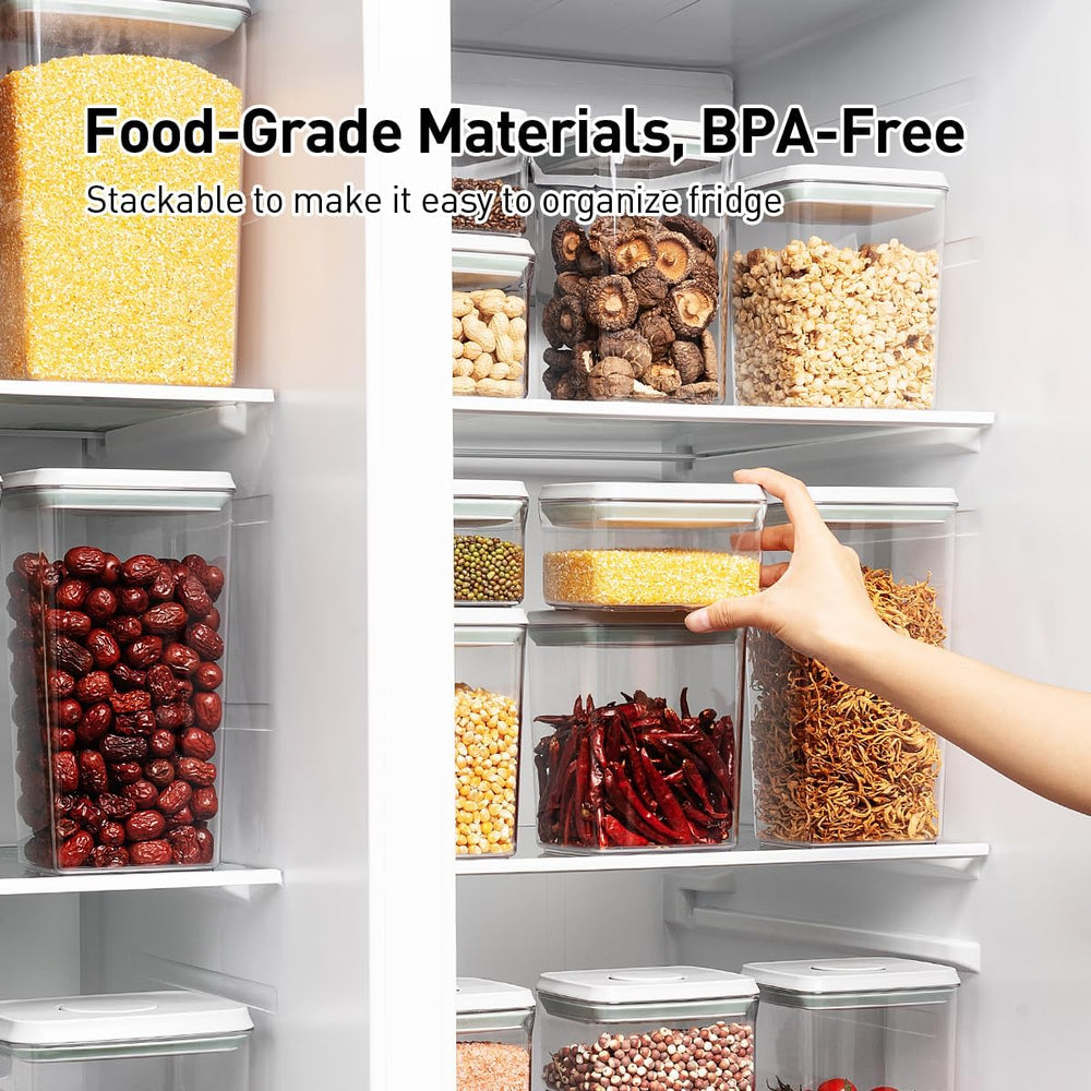 Pop Food Storage Containers Set, 6Pcs Airtight Containers with Lids for Kitch...