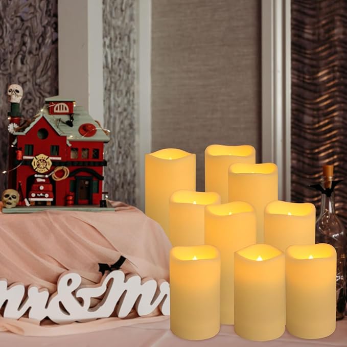 Set of 72 Waterproof Outdoor Flameless Candles, LED Candles with 4 Remote and...