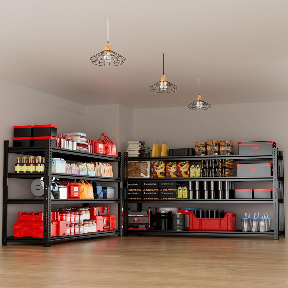 Storage Shelves 2PCS, Garage Shelving Heavy Duty 2640LBS Capacity, 60"L ...