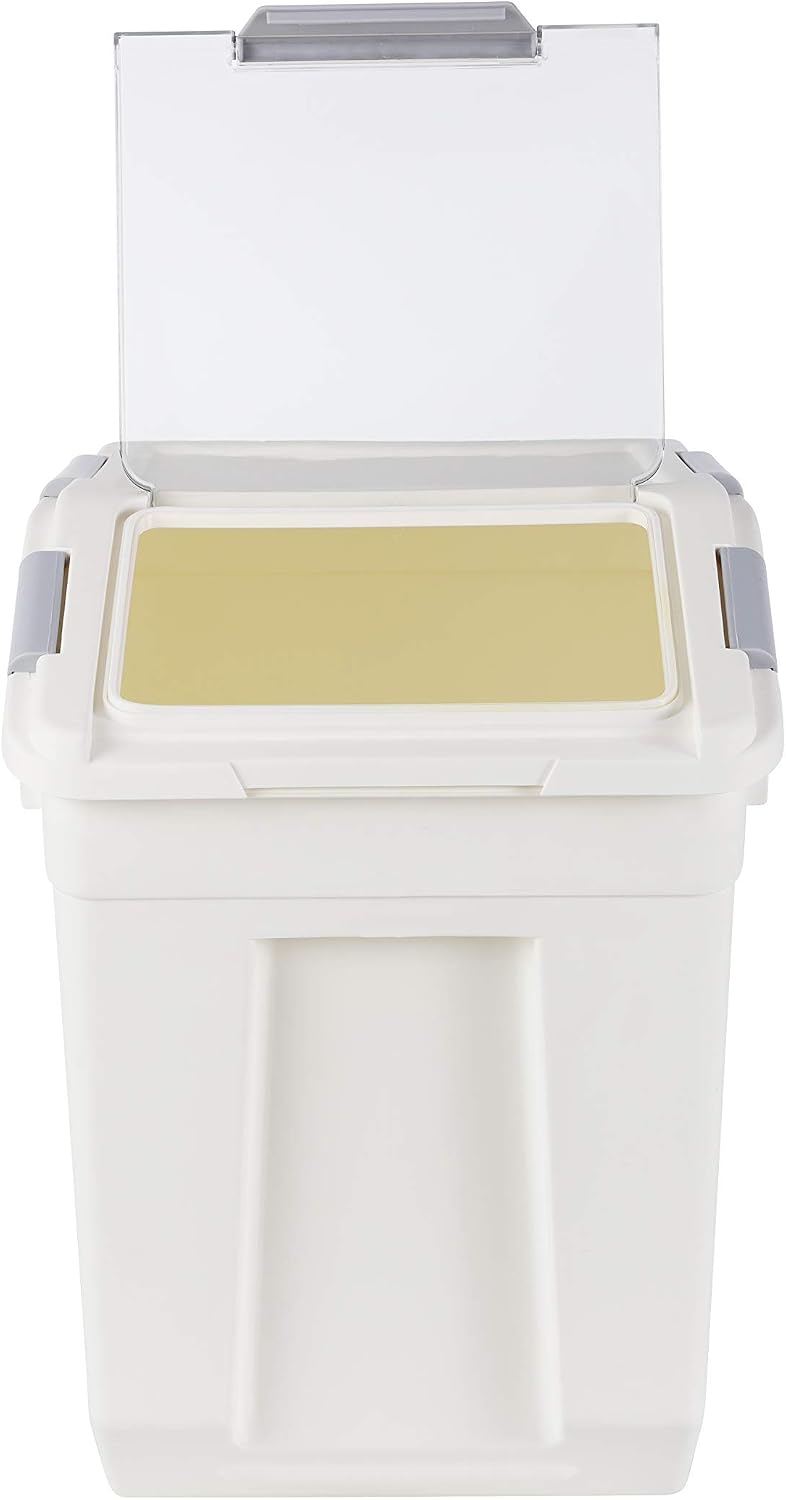 EonTone [2-Pack] 30 lbs Flour Storage Container, 25L Airtight Food Bin with W...