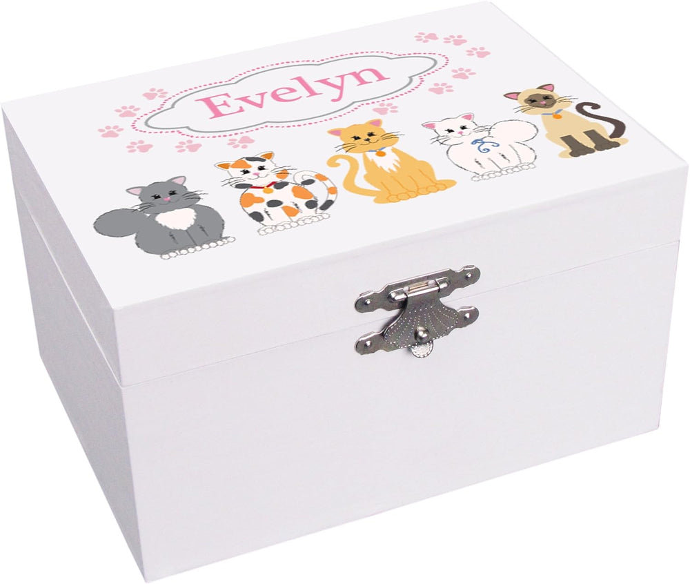 My Bambino Personalized Girls Jewelry Box | Elephant Ballerina Jewelry Box (P...