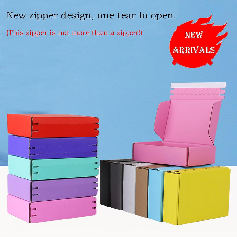 Yellow Hard Corrugated Shipping Boxes 10.5x6.3x2 Inch Gift Packaging Boxes