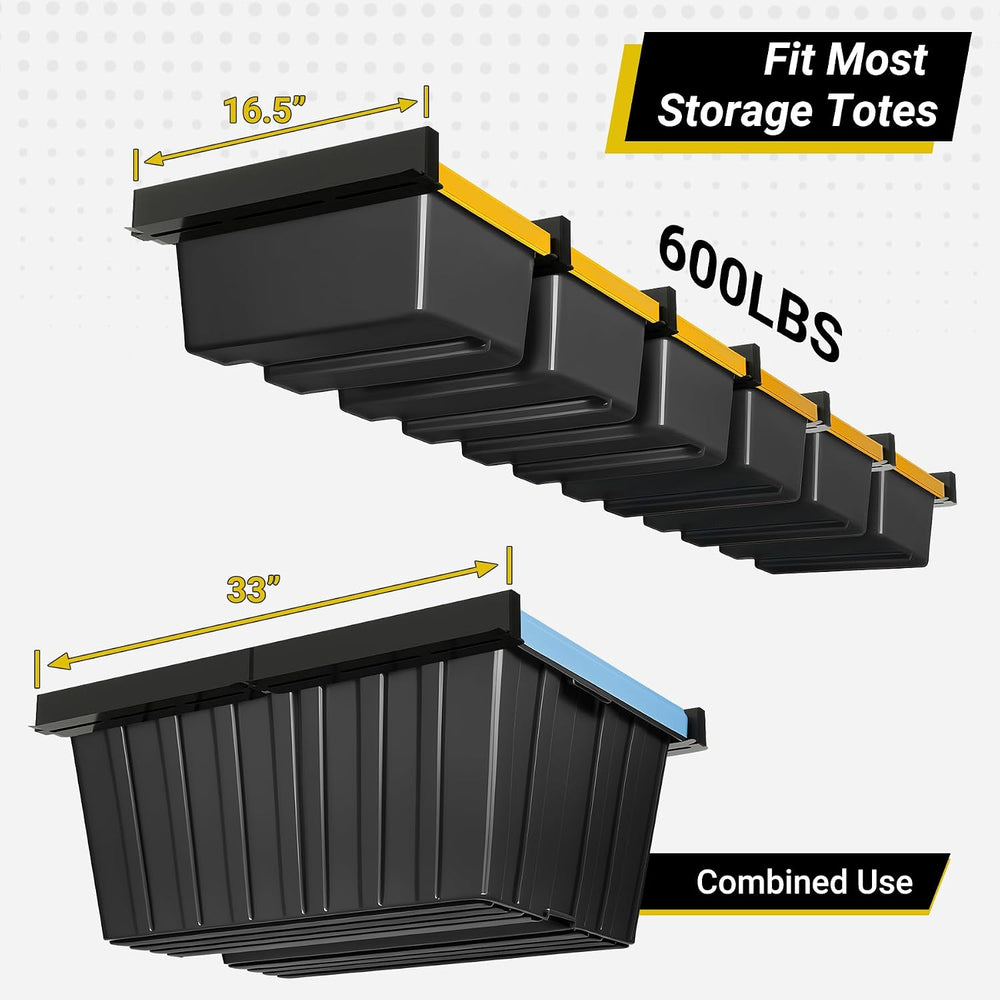 6-bin Overhead Garage Storage Rack, Ceiling Storage Racks