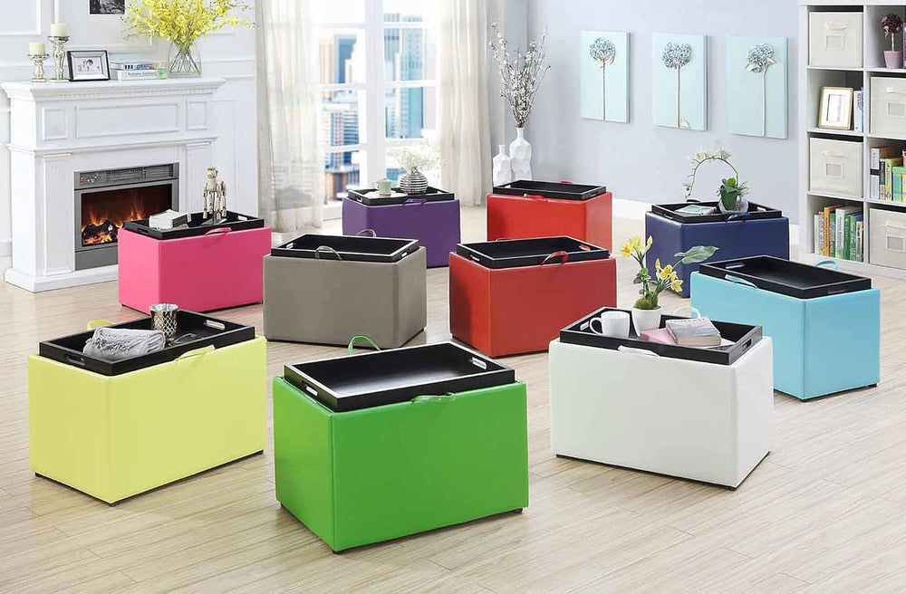Convenience Concepts Designs4Comfort Accent Storage Ottoman 22.75" - Mod...