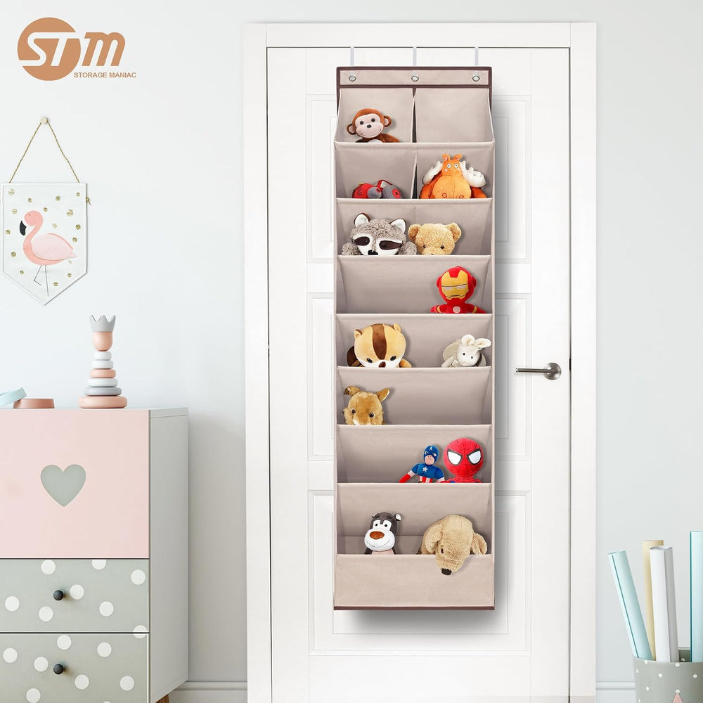 STORAGE MANIAC Over the Door Shoe Organizer Heavy-Duty Large Deep Pocket Hang...