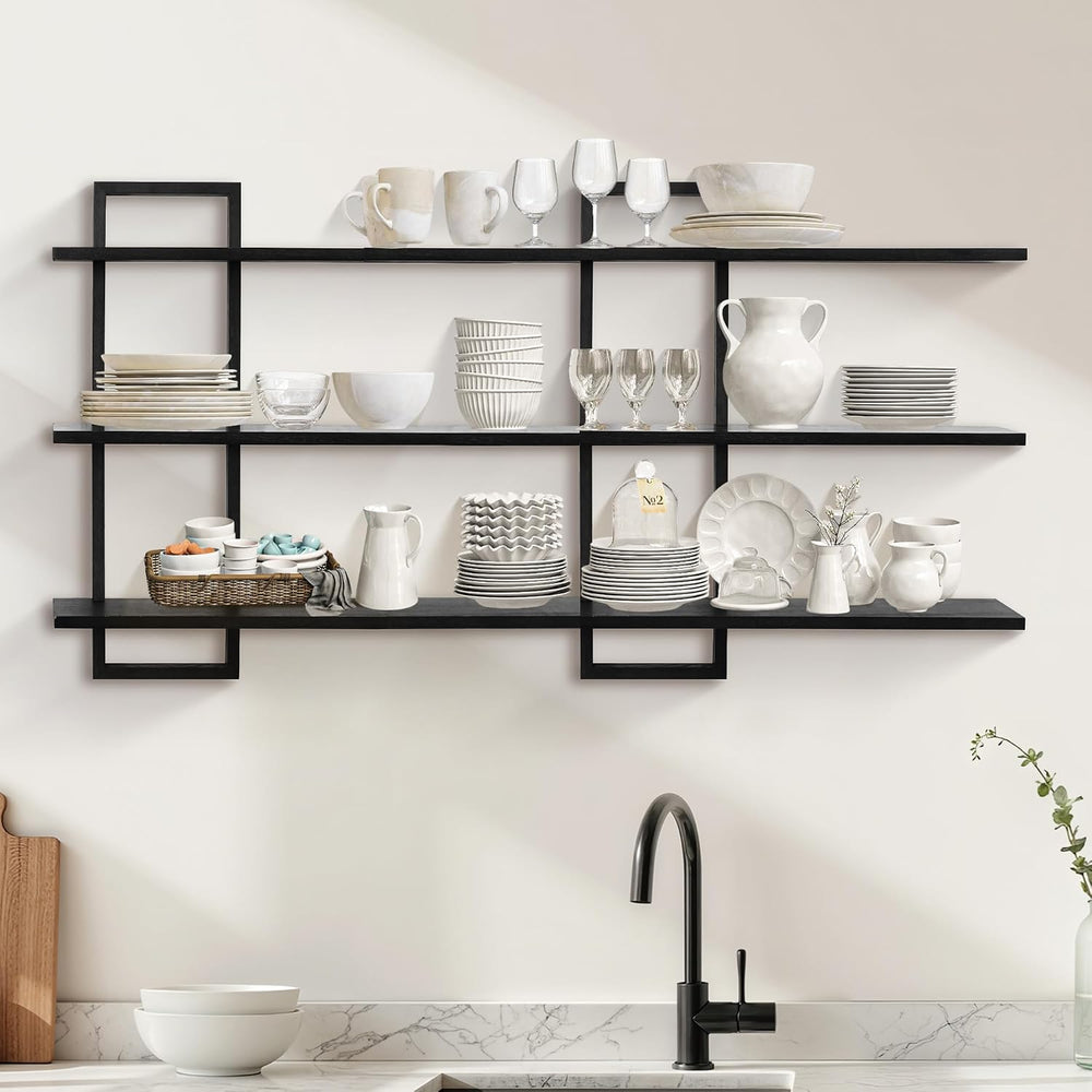 3 Tier Wall Shelf,Floating Shelf for Wall,Decorative Wall Shelves Modern