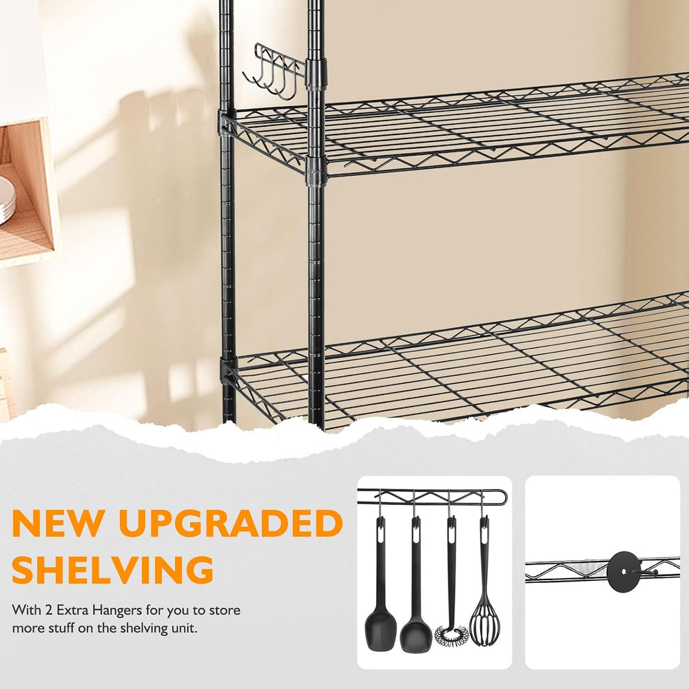 BolDuck 6 Tier Storage Shelves with Wheels, 2100lbs Capacity Heavy Duty Shelv...