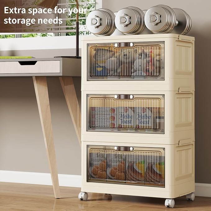 3 Tier - 34QT Storage Bins