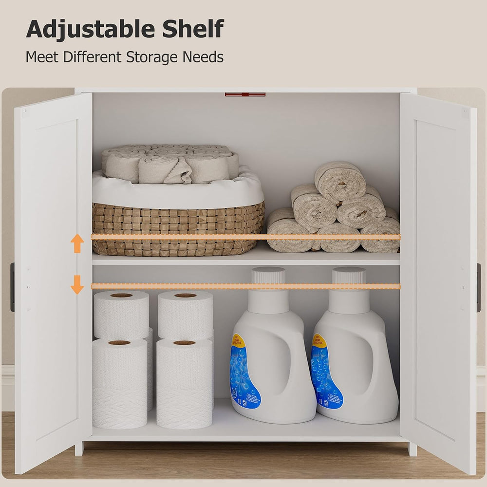 Homhedy 67" Tall Bathroom Storage Cabinet, Bathroom Floor Cabinet