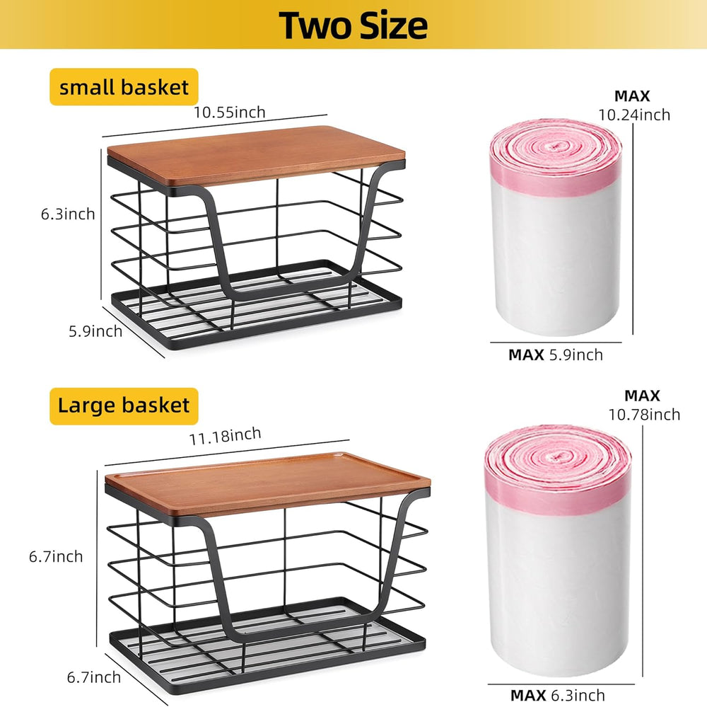 2 Pack Stackable Storage Bins with Lids, Stainless Steel Extra Large Trash Ba...