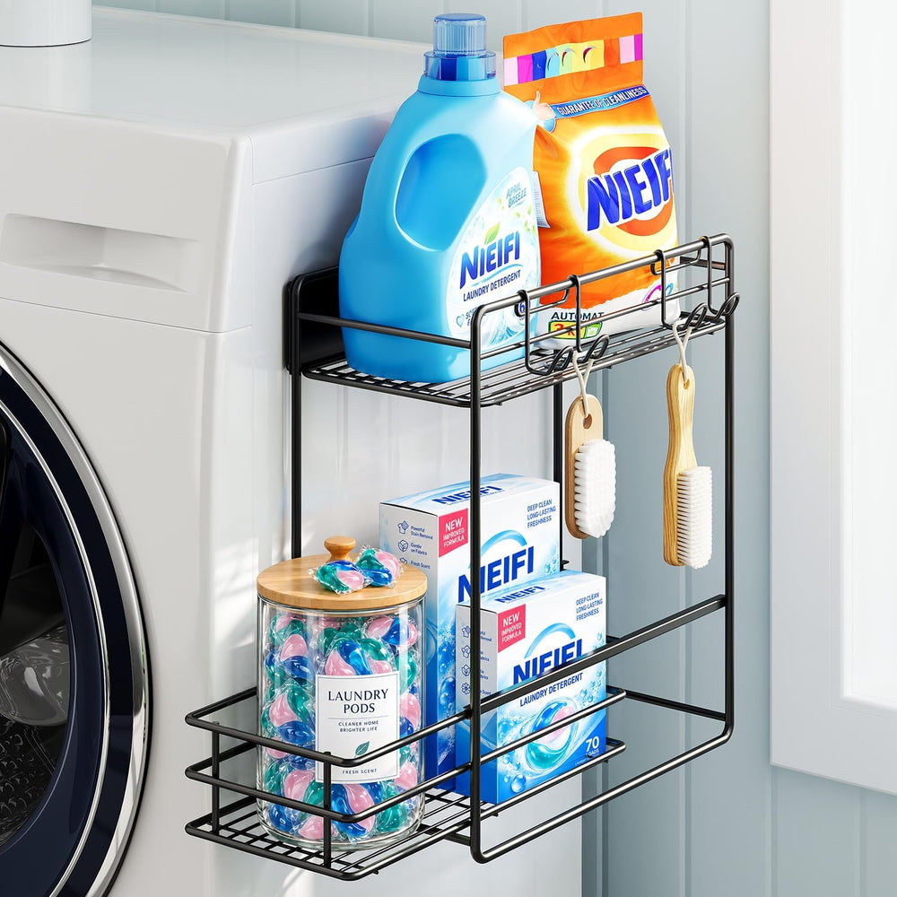 Nieifi Magnetic Shelves for Washing Machine, Magnetic Laundry Organizer