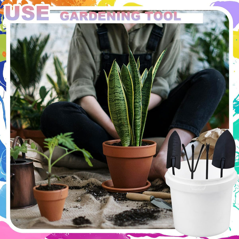 10 Pcs Paint Buckets with Lids and Handles 2 Quart Paint Cans (for Paints) Em...