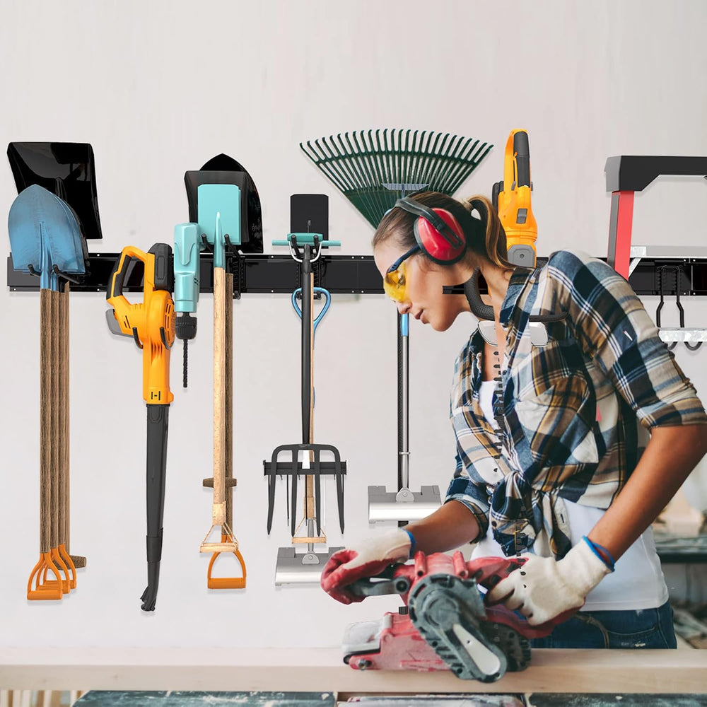 Garage Tool Storage Rack, Heavy Duty Garage Storage Organizer Rack System Wal...