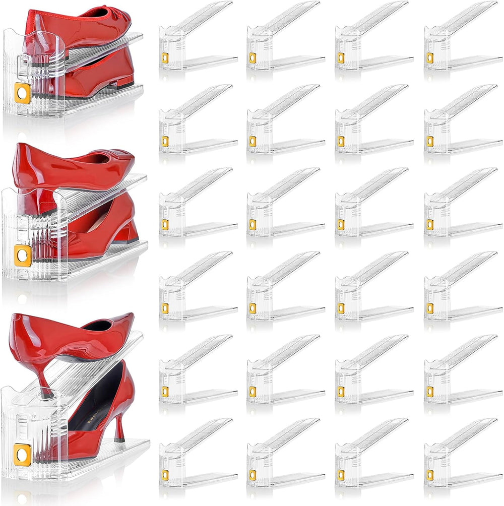Shoe Slots Organizer for Closet, 30 Pack Shoe Stacker Organizer, Shoe Storage...