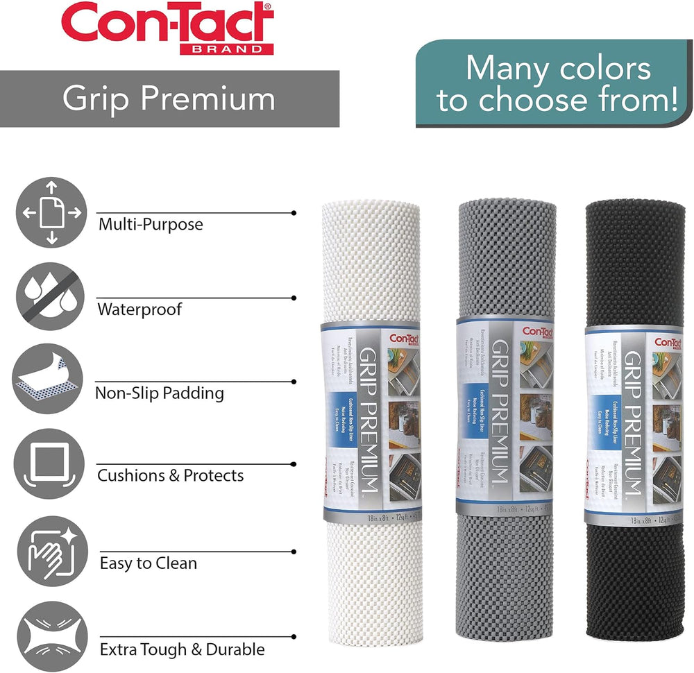Con-Tact Brand Grip Premium Thick Shelf Liner - Versatile 18-inches x 4-feet ...