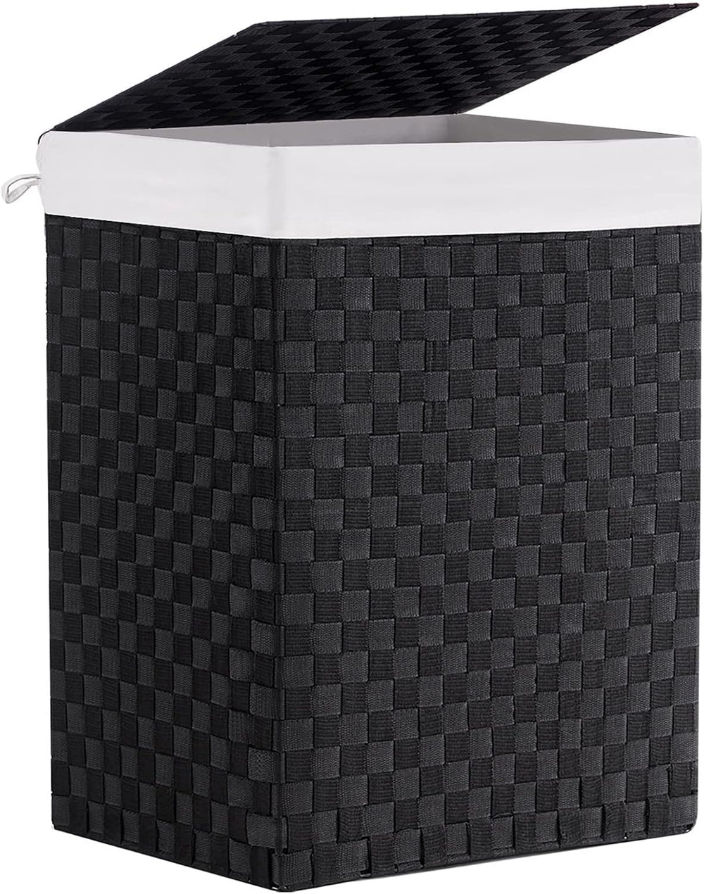 YOUDENOVA Handwoven Laundry Basket Hamper with Removable Liner Bag and Lid