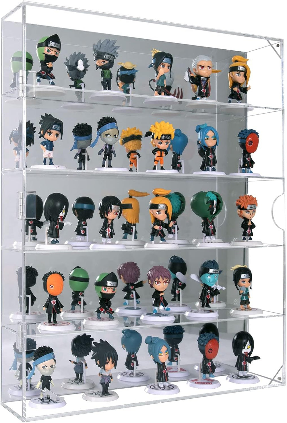 AITEE 5 Tiers Acrylic Display Case with Mirrored Back on Wall or Desktop