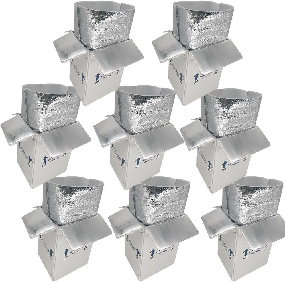 Insulated Shipping Boxes with Liners, 8 Pack 7'' x 6'' x 10&#...